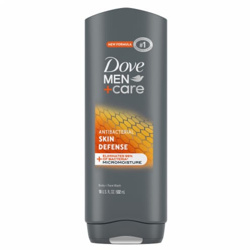 Dove Men+ Care Body and Face Wash Antibacterial With MicroMoisture Perspective: back