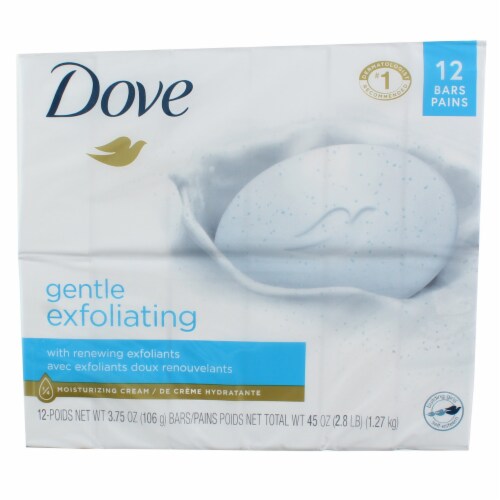Dove Gentle Exfoliating Beauty Bars Perspective: back
