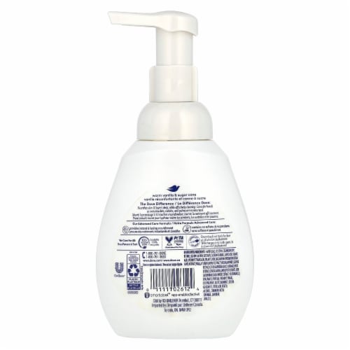 Dove Warm Vanilla and Sugar Cane Nourishing Foaming Hand Wash Perspective: back