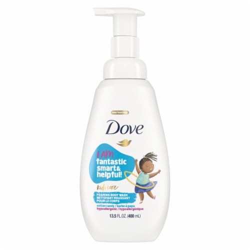 Dove Kids Care Cotton Candy Foaming Body Wash Perspective: back