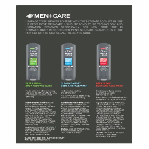 Dove Men+Care Superior Body Wash Gift Set Perspective: back