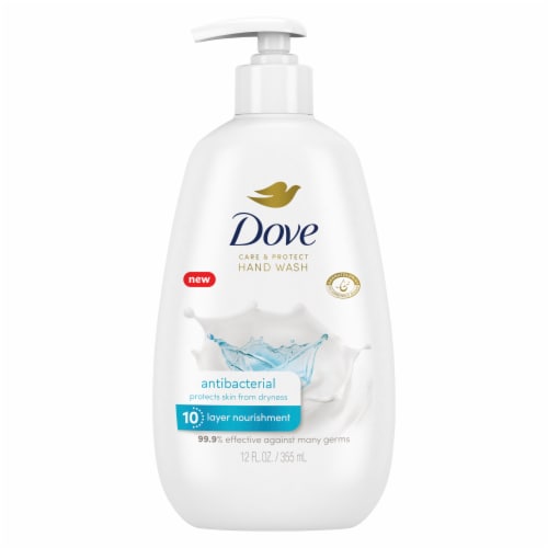 Dove Care & Protect Antibacterial Hand Wash Perspective: back