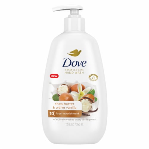 Dove Advanced Care Shea Butter & Warm Vanilla Hand Wash Perspective: back