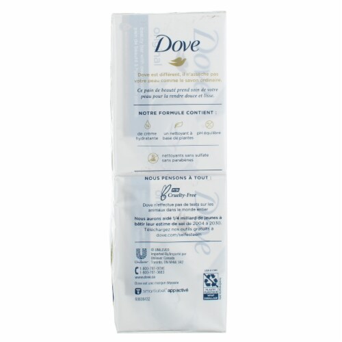 Dove Original Moisturizer Cream Bars, Original, 3.17 oz, 6 Ct Perspective: back