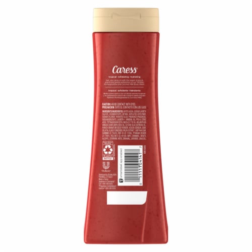 Caress Tahitian Pomegranate Coconut Milk Exfoliating Body Wash Perspective: back