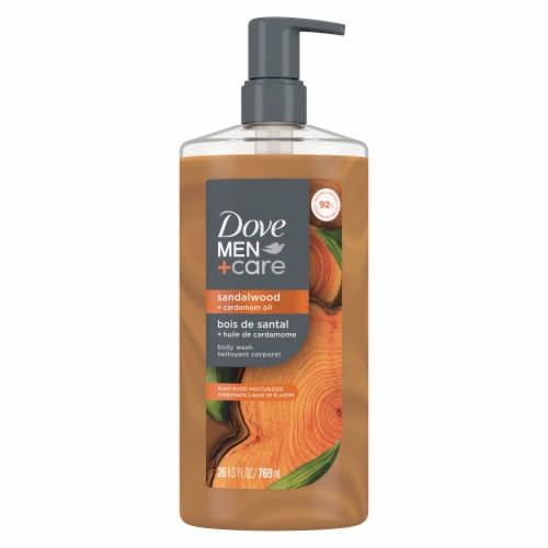 Dove Men+care Body Wash Sandalwood + Cardamom Oil Perspective: back