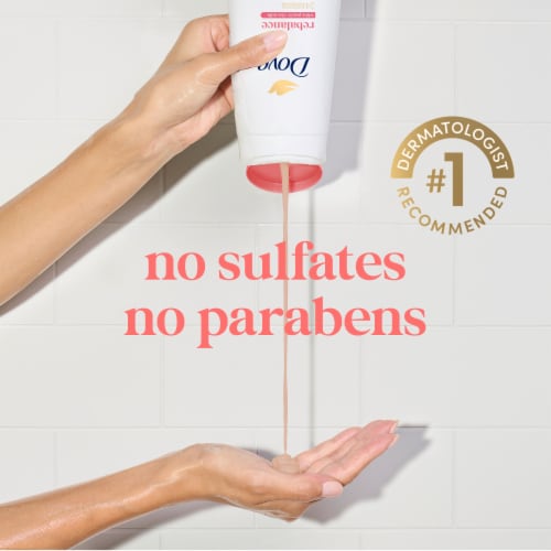 Dove Rebalancing White Peach & Rice Milk Body Wash Perspective: back