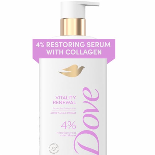Dove Vitality Renewal Body Wash Restoring Serum With Collagen Perspective: back