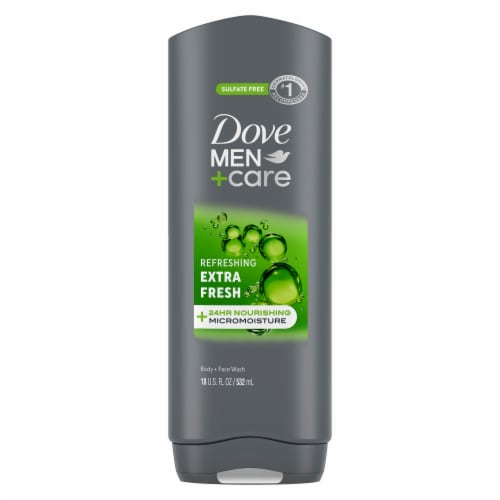 Dove Refreshing Extra Fresh Body and Face Wash Perspective: back