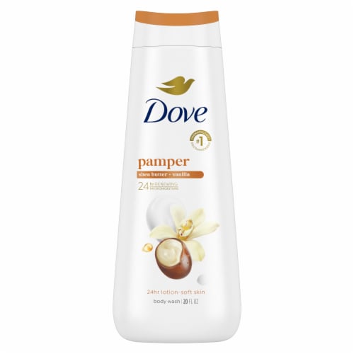 Dove Pampering Shea Butter & Vanilla Body Wash Perspective: back