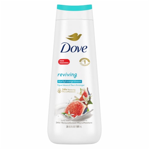 Dove Reviving Blue Fig & Orange Blossom Body Wash Perspective: back