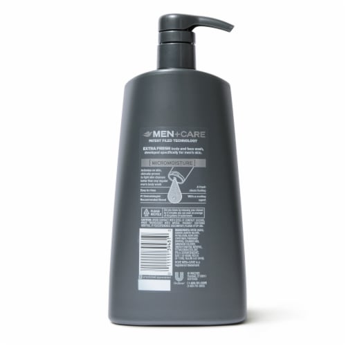 Dove Men+Care Extra Fresh Body Wash with Pump Perspective: back