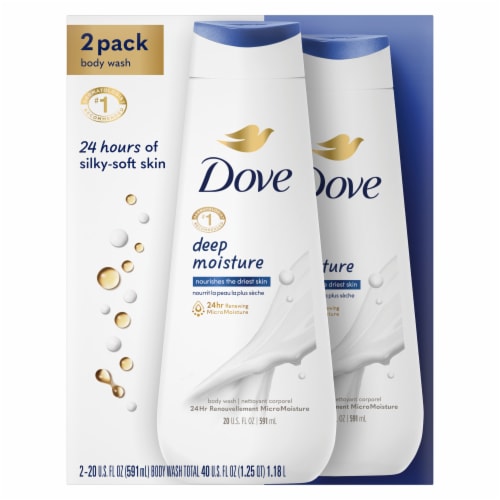 Dove Deep Moisture Body Wash Perspective: back