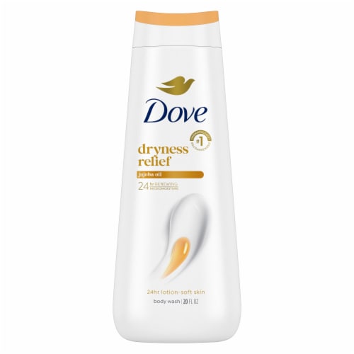 Dove Dryness Relief with Jojoba Oil Body Wash Perspective: back