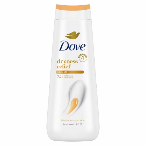 Dove Dryness Relief with Jojoba Oil Body Wash Perspective: back