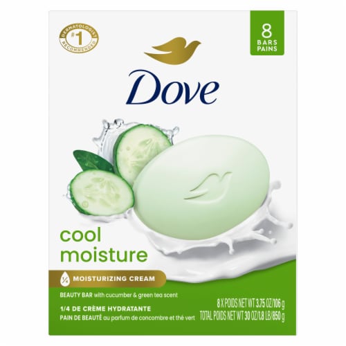 Dove Skin Care Cucumber And Green Tea Beauty Bar Perspective: back