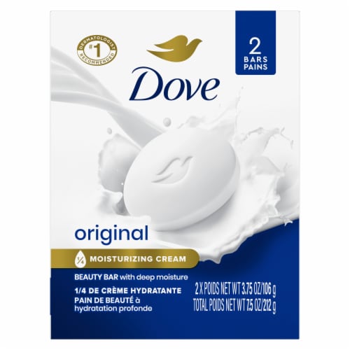Dove Original Gentle Moisturizing Cream Beauty Bar Soap Perspective: back