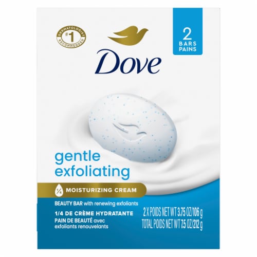 Dove Gentle Exfoliating Beauty Bar Soap Perspective: back