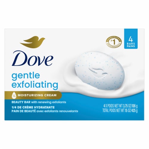 Dove Gentle Exfoliating Beauty Bar Soap Perspective: back