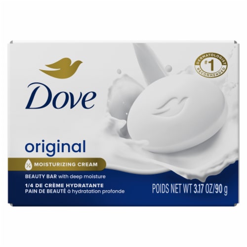 Dove Original Gentle Moisturizing Cream Beauty Bar Soap Perspective: back