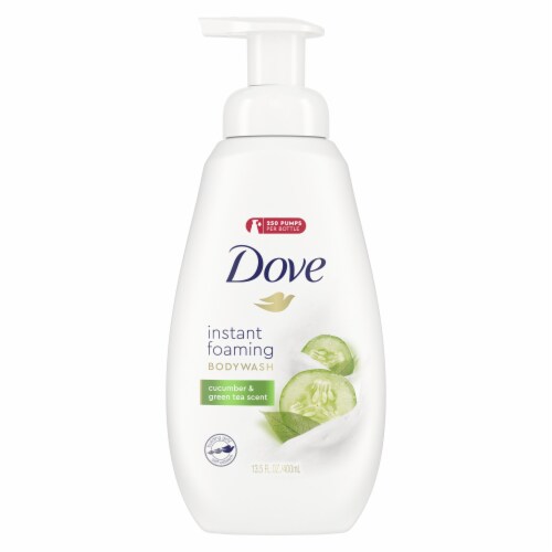 Dove Cucumber & Green Tea Scent Instant Foaming Body Wash Perspective: back