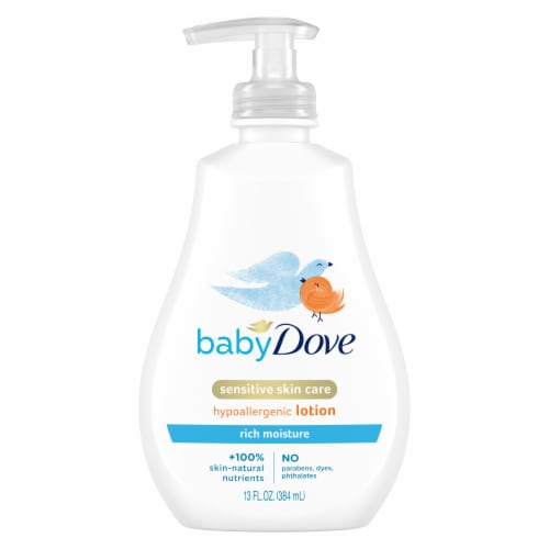 Dove Sensitive Skin Care Rich Moisture Body Lotion Perspective: back