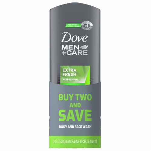 Dove Men+Care Extra Fresh Body Wash Perspective: back