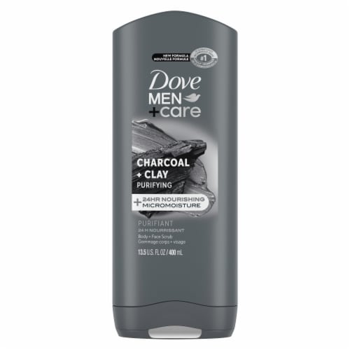 Dove Purifying Charcoal + Clay Body and Face Wash Perspective: back
