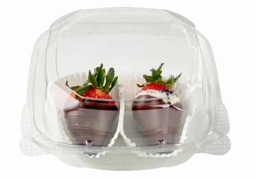 Bakery Fresh Chocolate Dipped Strawberries Perspective: back
