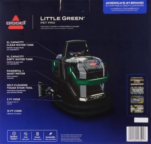 Bissell® Little Green Pet Pro Portable Carpet Cleaner Perspective: back