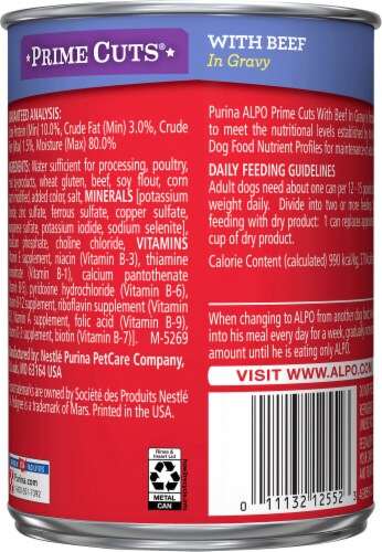 Alpo prime cuts canned dog food hot sale
