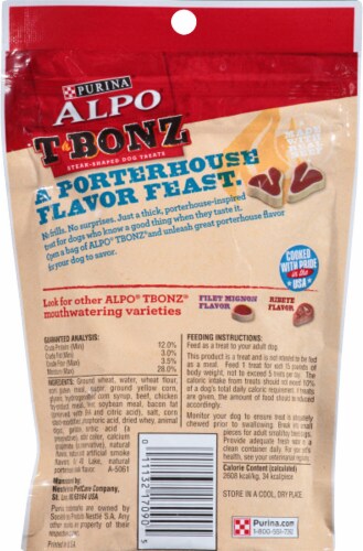 Purina® ALPO® T-Bonz® Porterhouse Flavor Dog Treats Perspective: back