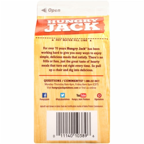 Hungry Jack® Original Hashbrown Potatoes Perspective: back
