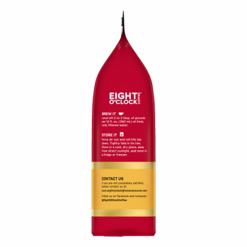 Eight O'Clock Coffee Medium Roast Ground French Vanilla Coffee 11 oz Perspective: back