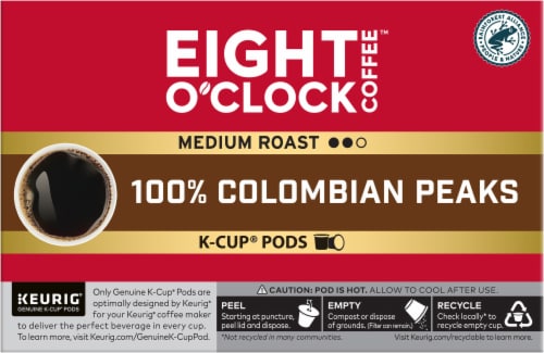 Eight O'Clock Coffee™ KCup® Medium Roast Colombian Perspective: back