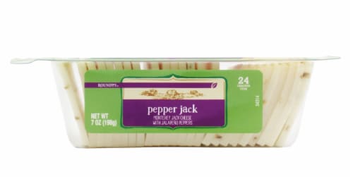 Roundy's® Jalapeno Pepper Jack Cheese Cracker Cuts Perspective: back