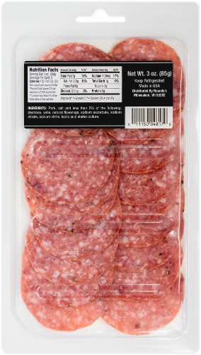 Busseto Sliced Italian Dry Salami Perspective: back