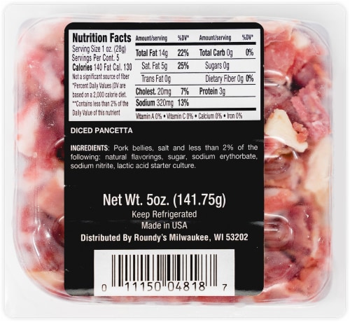 Busseto Chopped Pancetta Perspective: back