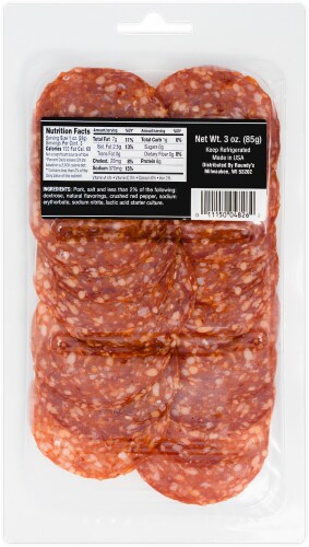 Busseto Sliced Hot Sopressata Perspective: back