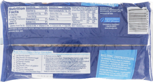 Roundy's Milk Chocolate Chips Perspective: back