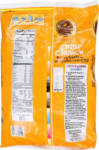Roundy's Crisp Crunch Berry Treets Cereal Perspective: back