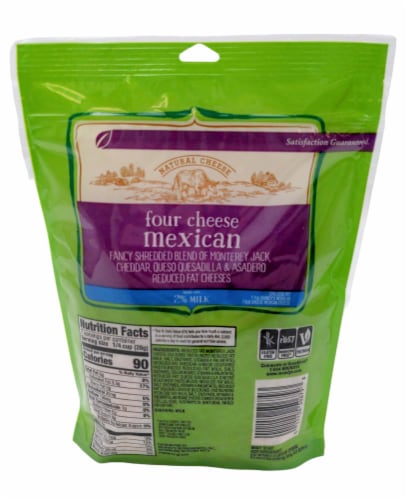 Roundy's® 2% Milk Four Cheese Mexican Blend Shredded Cheese Perspective: back