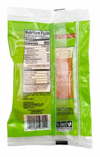 Roundy's® Sharp Cheddar Sliced Cheese Perspective: back