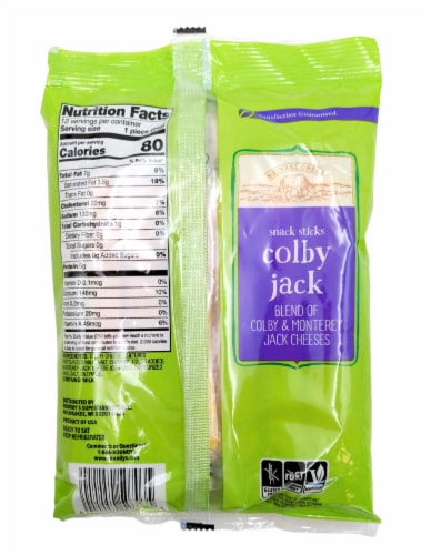 Roundy's® Colby-Jack Cheese Sticks Perspective: back