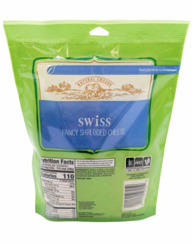 Roundy's® Fancy Swiss Shredded Cheese Perspective: back