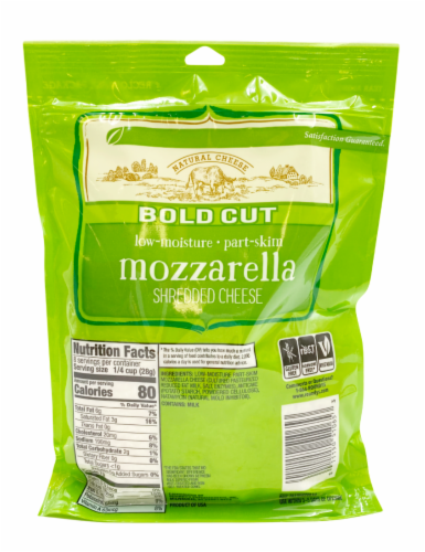Roundy's® Bold Cut Mozzarella Shredded Cheese Perspective: back