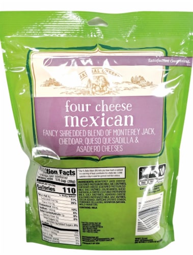 Roundy's® Four Cheese Mexican Blend Shredded Cheese Perspective: back