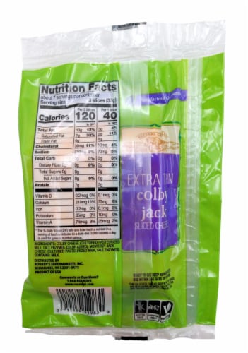 Roundy's® Colby-Jack Sliced Cheese Extra Thin Perspective: back