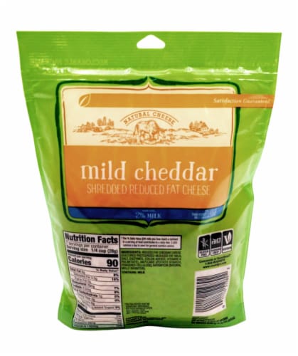 Roundy's® Mild Cheddar Reduced Fat Shredded Cheese Perspective: back