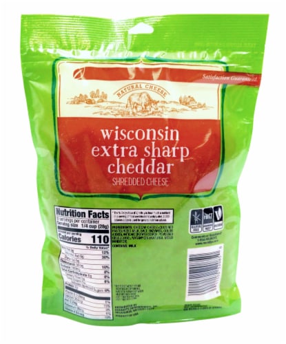Roundy's® Wisconsin Extra Sharp Cheddar Shredded Cheese Perspective: back